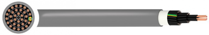Ysly-JZ Geelgroene Flexibele Machtskabel, de Naakte Kabels van het Koper Industriële Instrument
