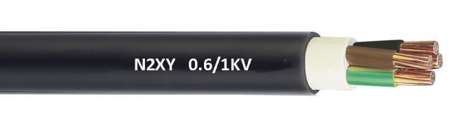 Acc van de het Lage Voltagekabel N2XY van 600 1000V Unarmoured. De Zwarte van DIN VDE 0276 voor Elektriciteitsvoorziening