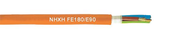 180 / E90 de Kabel van de Brandweerstand, 1 x 4 de RE Oranje Vrije Kabel van het Schedehalogeen